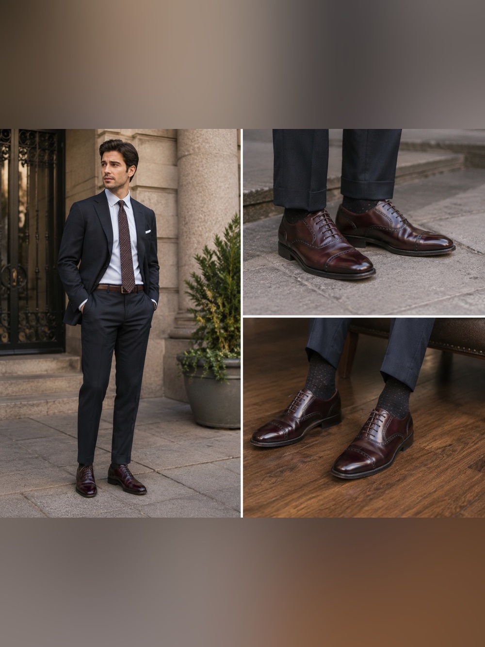Bostonian Men's Brown Cap-Toe Oxford Lace-Ups - Picture 2 of 8